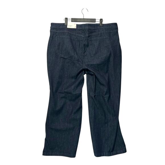 NYDJ Teresa Wide Leg Ankle Jeans NWT Women's Sz 18W Dark Rinse High Rise Chic - Picture 3 of 8